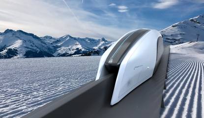 Un train rétro-futuriste et made in France en réponse à l'Hyperloop